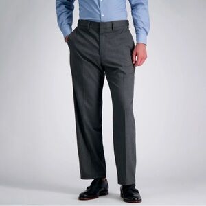 J. M. HAGGAR Men's Gray Dress Pants